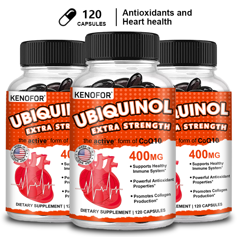 Coq10 Ubiquinol Softgel - KENOFOR 유비퀴놀 CoQ10 400 mg 소프트젤
