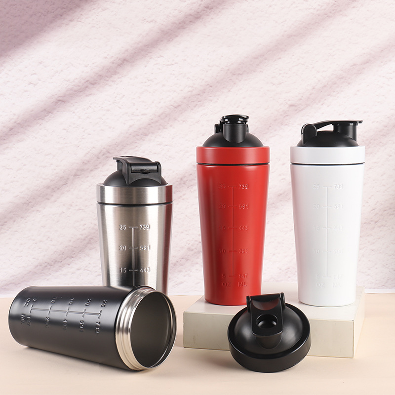 Nutrition And Fitness - 500ML/750ML 스테인레스 스틸 단백질 파우더 셰이커