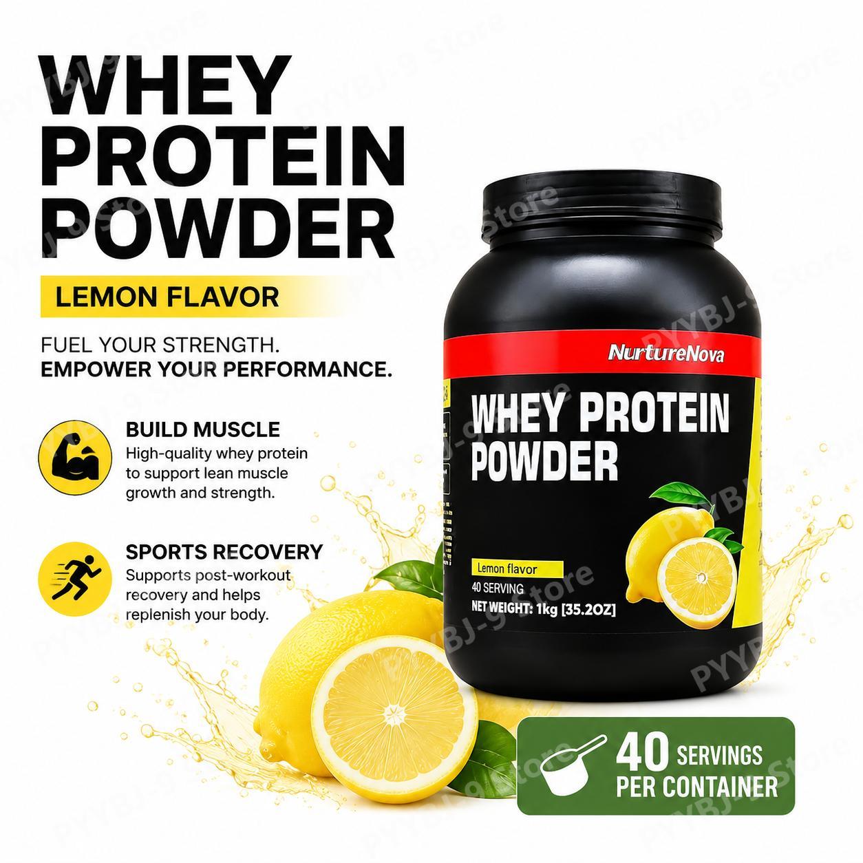 Nutrition Of Fitness - 너처노바 웨이 프로틴 파우더 레몬맛 근육