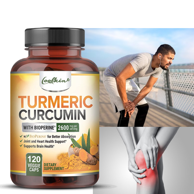 Turmeric Curcumin Capsule - 커르쿠민 캡슐, 후추를 함유한 천연 관절
