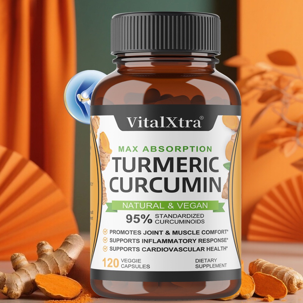 Turmeric Curcumin Capsule - 강황 커큐미노이드와 블랙페퍼 캡슐, 흡수력 강화,