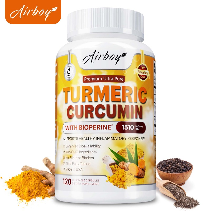 강황 커큐민 캡슐 - 소화 및 흡수 촉진, 관절 건강  - Turmeric Curcumin Capsule 리뷰 및 가격