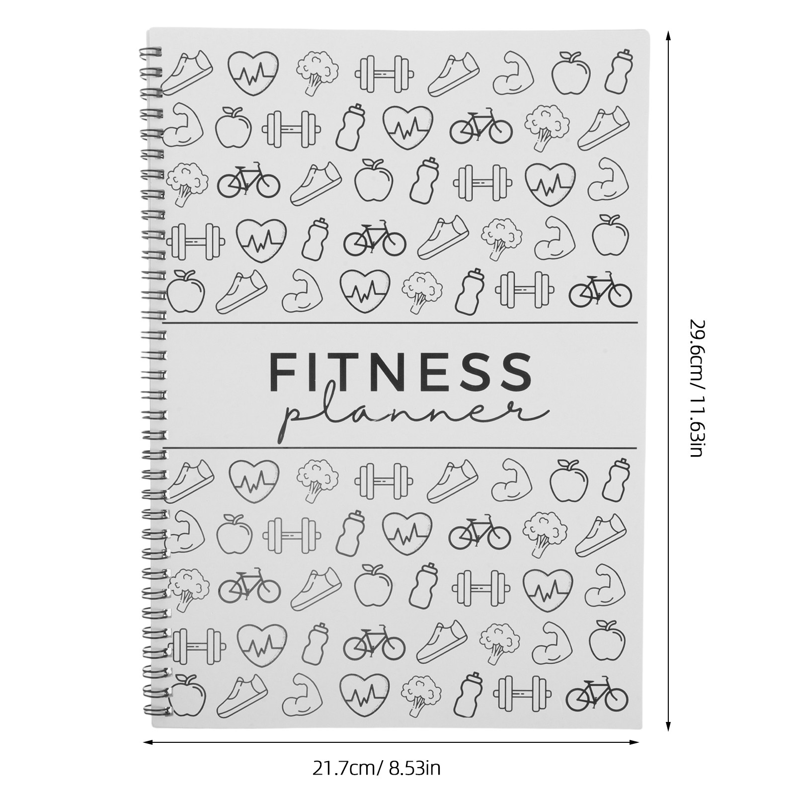 피트니스 플래너 일기장 11.7x8.5, 운동 기록장, - Nutrition Of Fitness 리뷰 및 가격