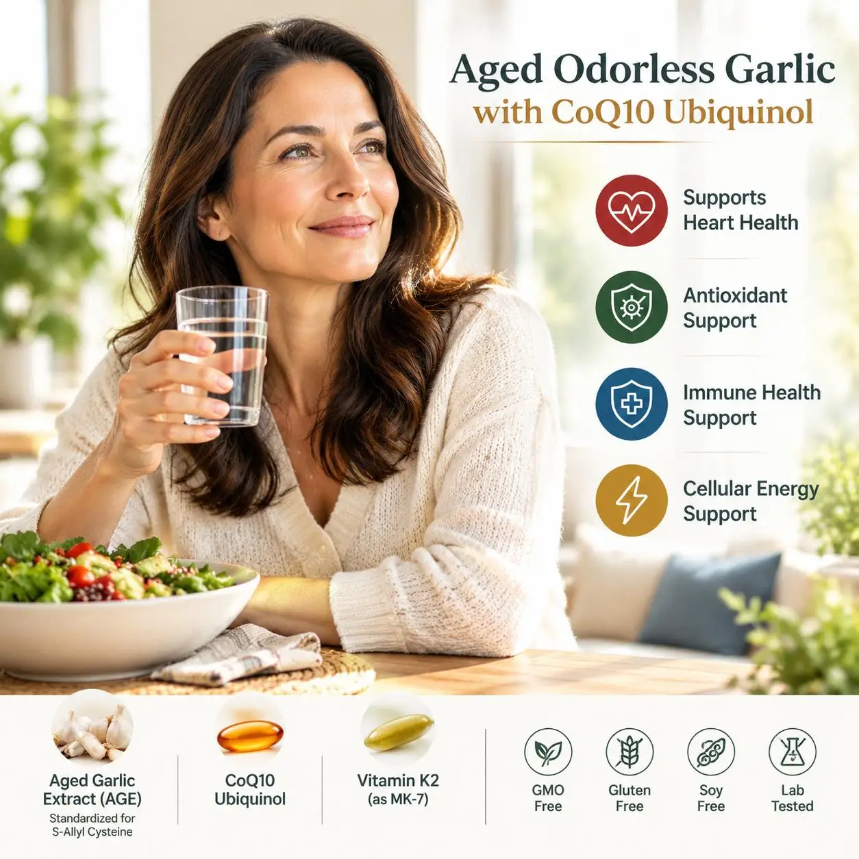 냄새가 없는 에이징 마늘 소프트젤, 600mg 코엔자임 - Coq10 Ubiquinol Softgel 리뷰 및 가격